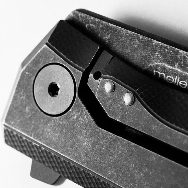 Lionsteel Myto M390 Folding Knife Belt, Black