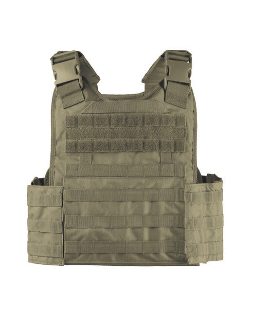 Mil-Tec Tactical MOLLE Plate Carrier Vest, Green