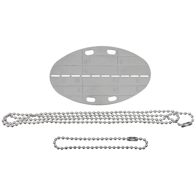 MFH Dog Tag Oval with Chain