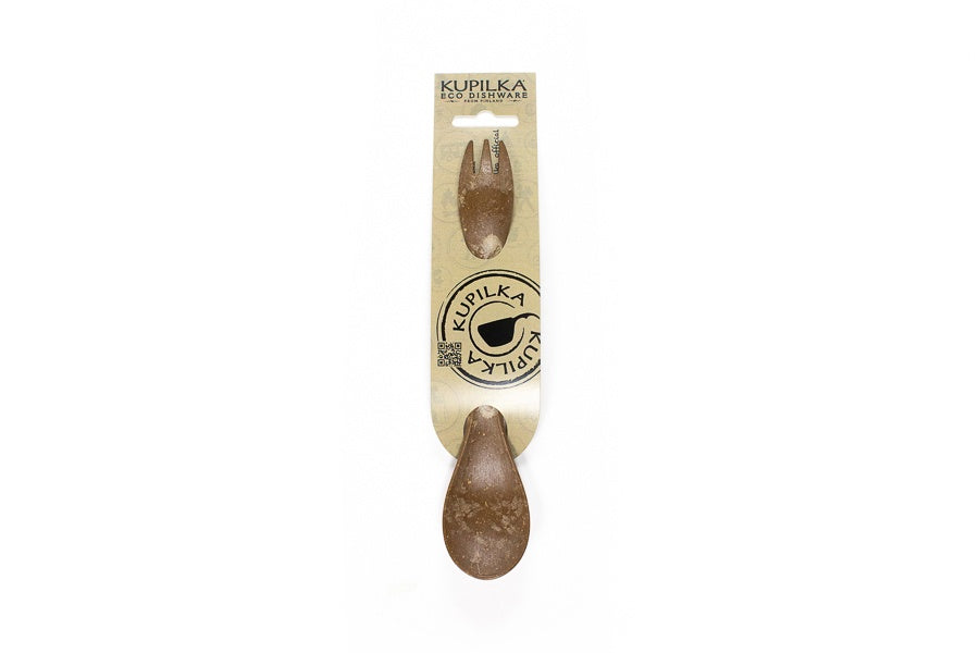 KUPILKA Spork 205 Spoon and Fork in One, Brown