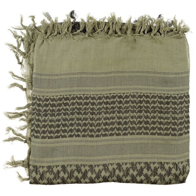 MFH Shemagh Scarf, Olive Green-Black