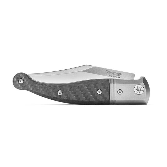 Lionsteel Gitano Folding Knife, Niolox Steel Blade, Carbon Fiber Handle