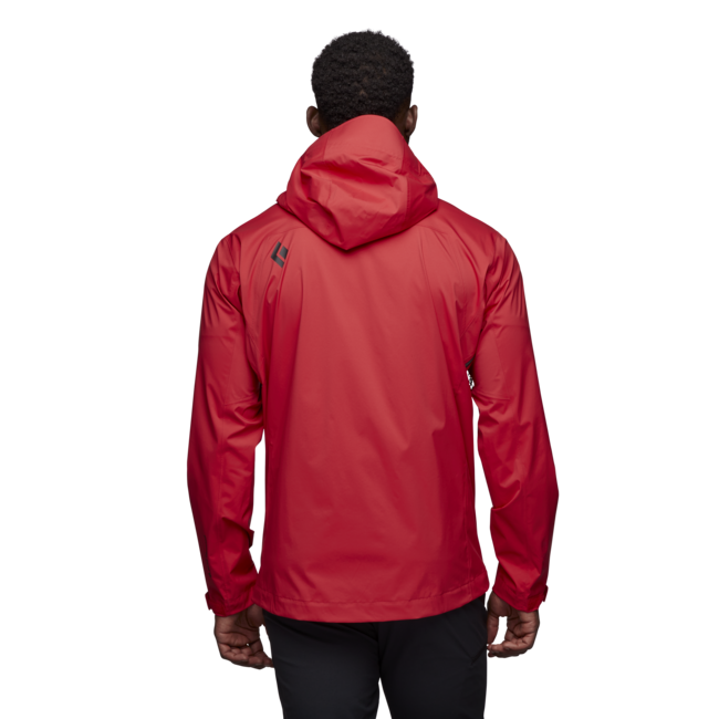 Black Diamond Stormline Stretch Rain Shell Women's Men's Jacket, Carmine