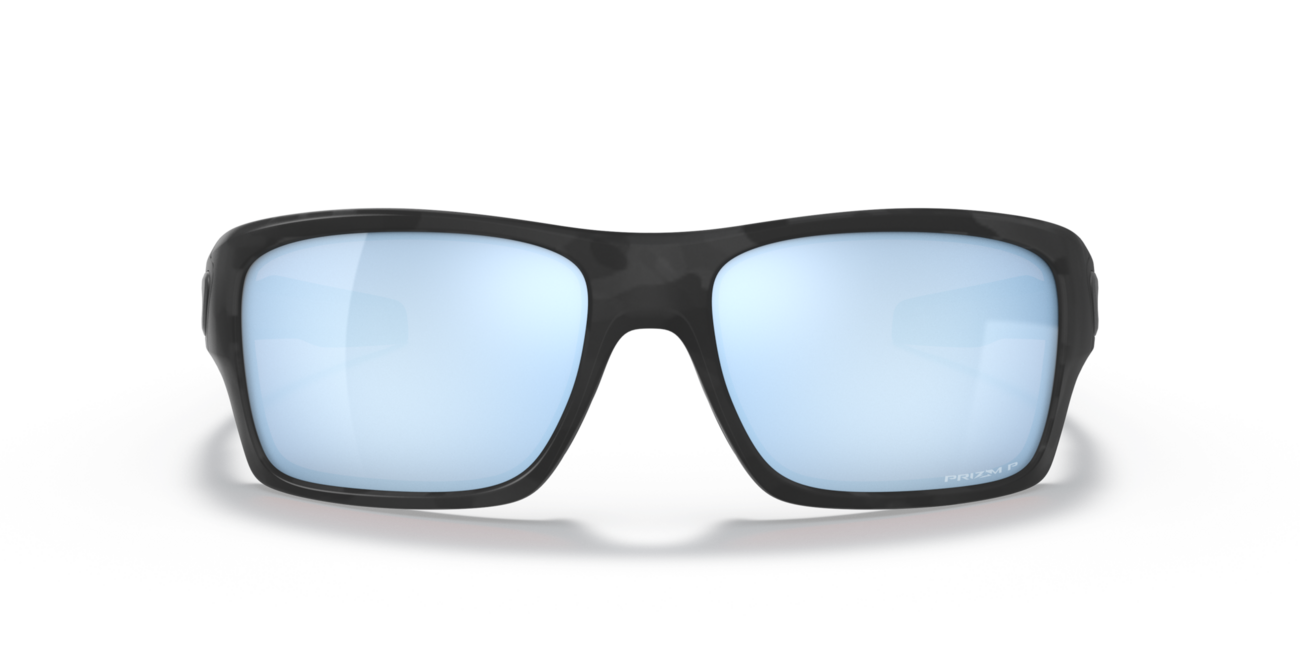 Oakley Turbine Sunglasses, Matte Black Camo Frame, Prizm Deep Water Polar 65 Lenses