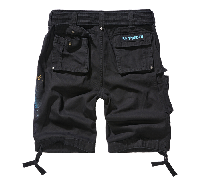 Brandit Iron Maiden Savage Shorts Fear of the Dark, Black