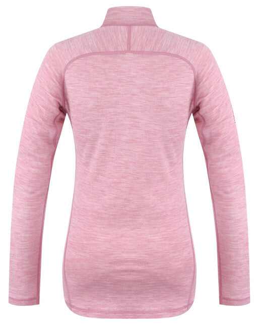 HUSKY Merino Long Sleeve T-Shirt Merow Zips, Faded Pink