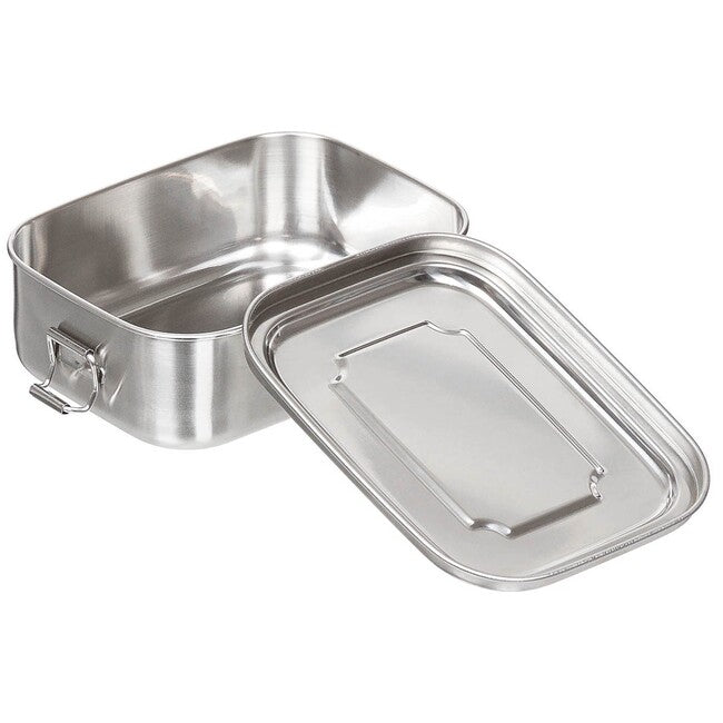 Fox Outdoor dóza na obed nerezová oceľ cca 16 x 13 x 6,2 cm