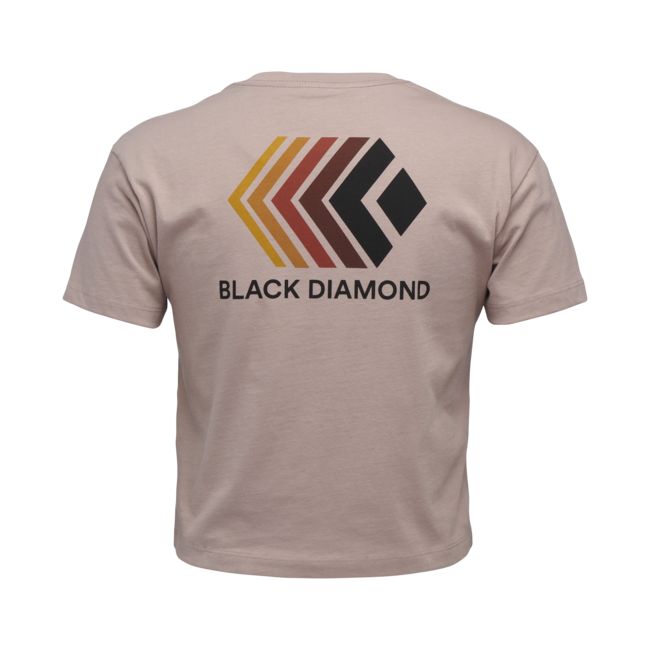 Black Diamond Women's Crop T-Shirt Faded, Pale Mauve