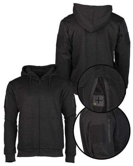 Mil-Tec Tactical Fleece Hoodie, Black