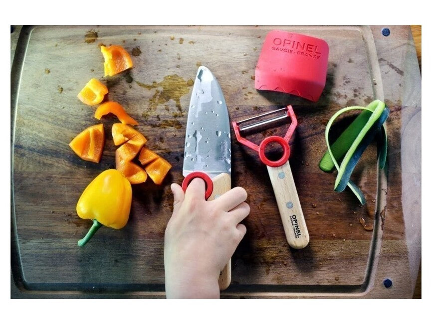 Opinel Le Petit Chef Children's Cooking Set, Red