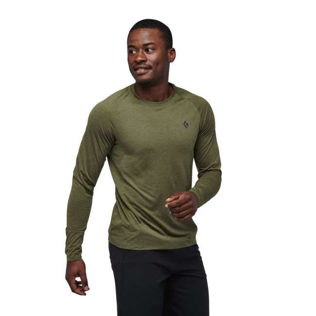 Black Diamond Men's Lightwire Tech Long Sleeve T-Shirt, Crag Green