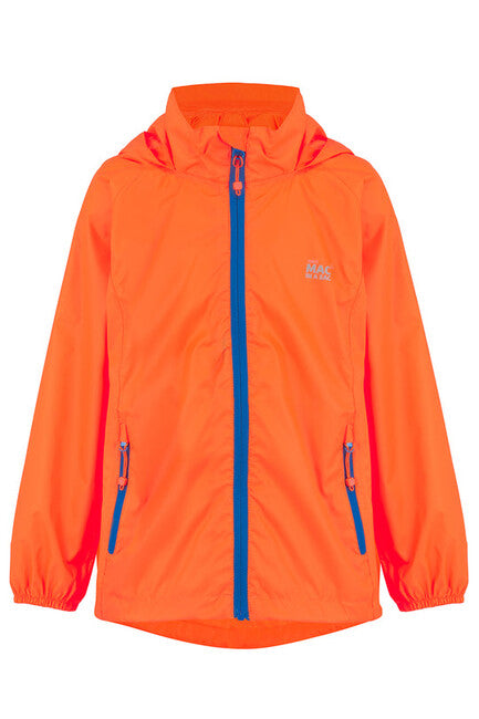 Mac in a Sac Origin 2 Kids Waterproof Jacket, Orange