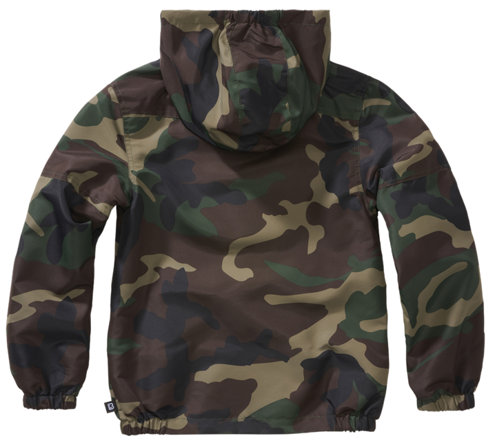 Brandit Summer Frontzip Windbreaker Jacket, Woodland