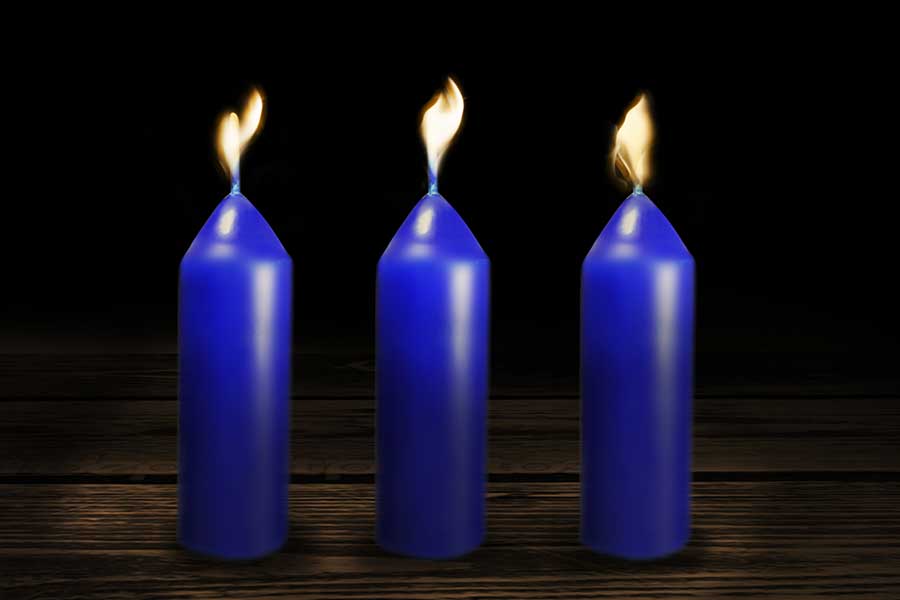 UCO Candles, Citronella Filled 3 pcs, Blue
