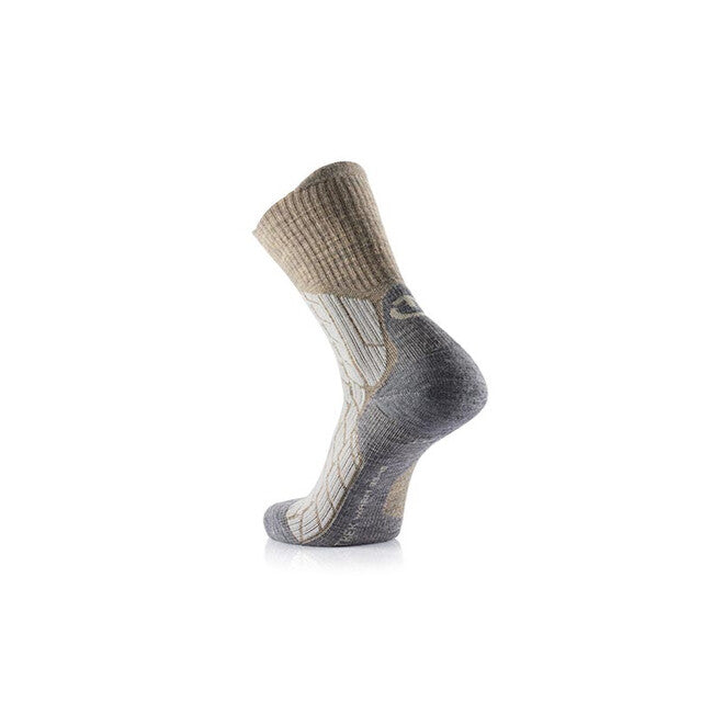 Therm-ic Women's Hiking Socks, Beige/Grey