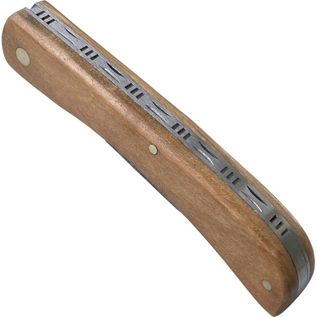 Haller Damask Survival Knife 42987, Damask Steel, Olive Wood