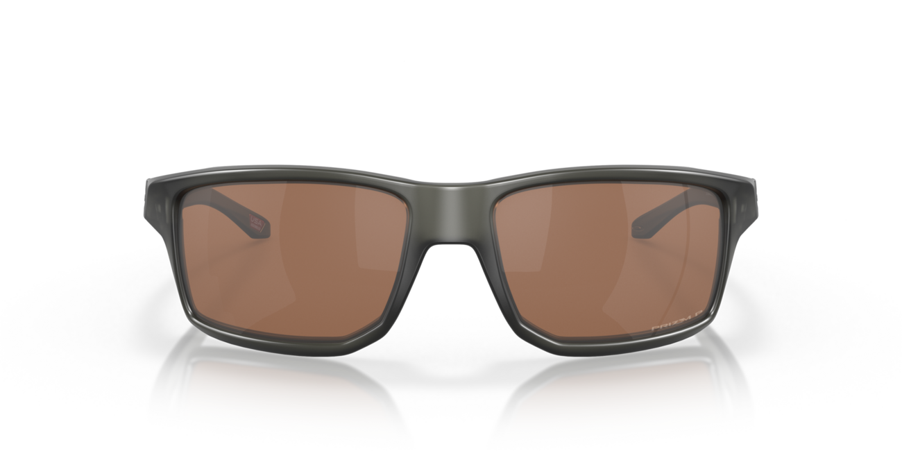 Oakley Gibston Sunglasses, Matte Grey Smoke Frame, Prizm Tungsten Polarized Lenses, 61