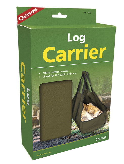 Coghlans CL Log Carrier Canvas Wood Bag