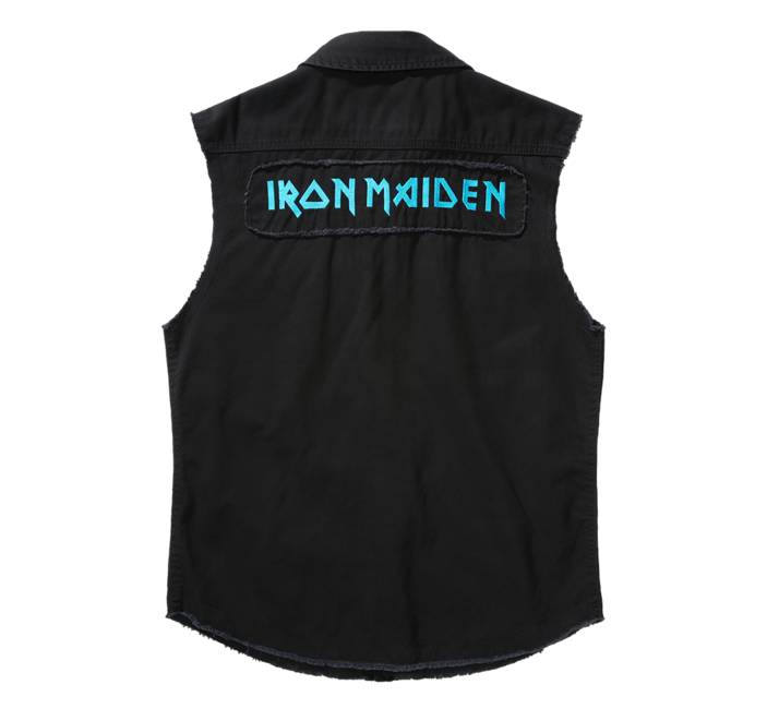 Brandit Iron Maiden Vintage Sleeveless Shirt FOTD, Black