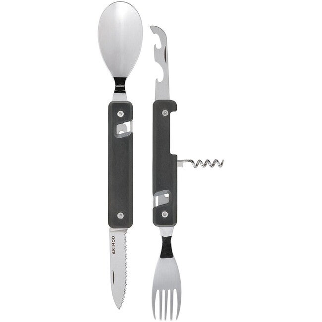 Akinod A02M00004 Multifunctional Utensil 13h25, Ebony Wood, Mirror Gloss