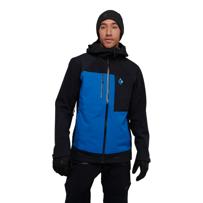 Black Diamond Women's Recon Stretch Pro Men's Shell Ski Jacket, Black-Kingfisher