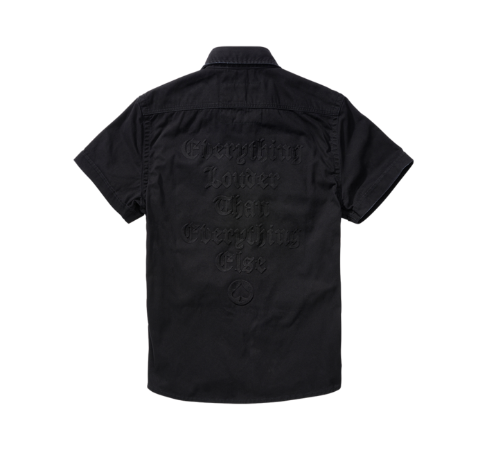 Brandit Motörhead Vintage Short Sleeve Shirt, Black