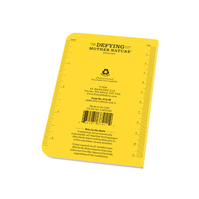 Rite in the Rain Field-Flex All-Weather Notebook, Yellow, No. 374-M