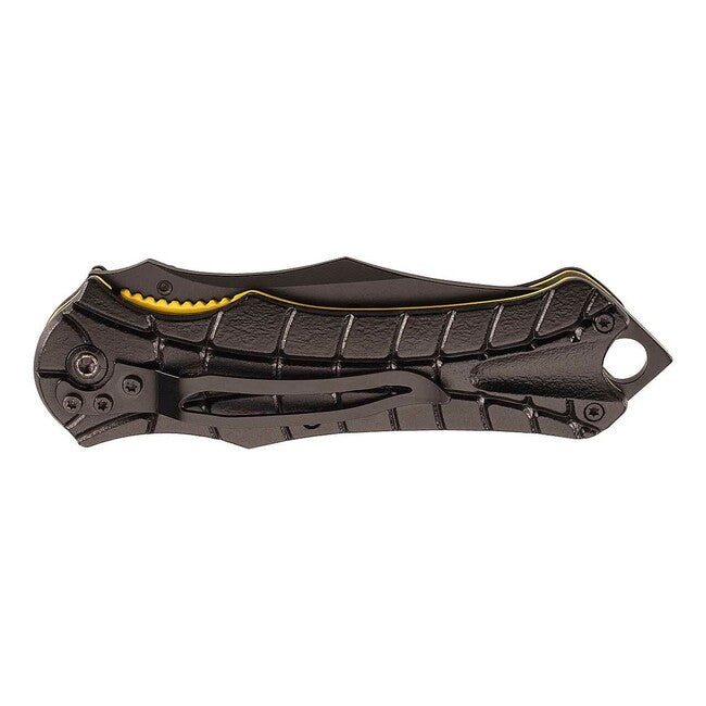 Herbertz Pocket Knife 8.7cm, Black-Yellow, Aluminum, Steel