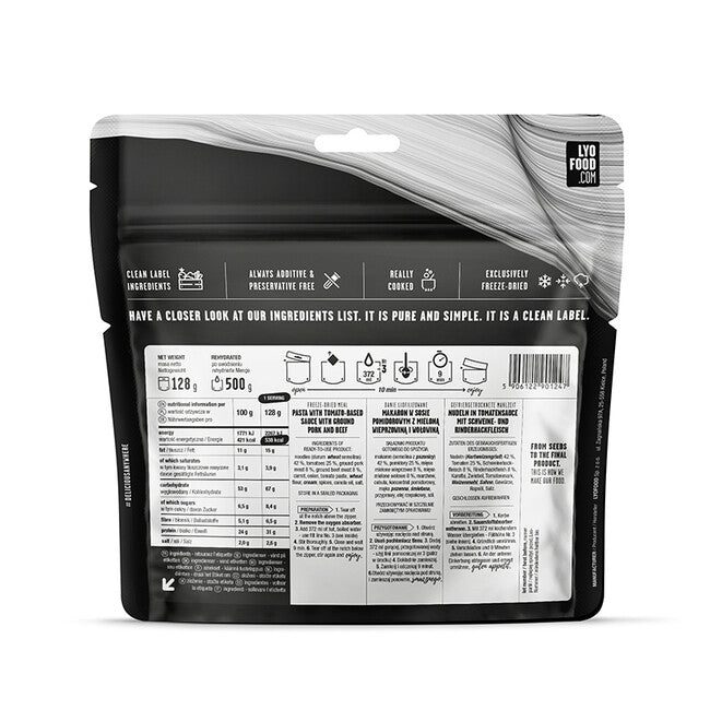 LYOfood Pasta Bolognese 500g