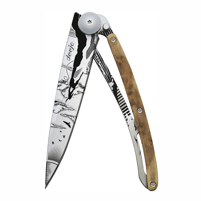 Deejo 4+1 Knife Set, Earth