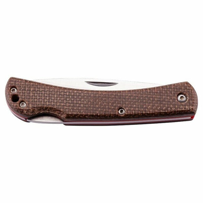 Herbertz Pocket Knife 7.6cm, Brown Micarta