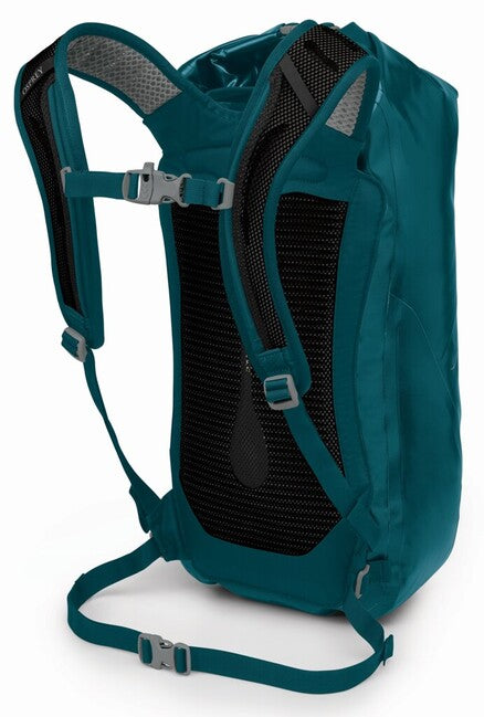 Osprey Transporter Roll Top Waterproof 25 Backpack, Night Jungle Blue