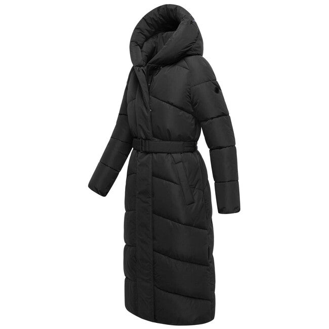 Navahoo Women's Long Winter Jacket EISBLICK, Black