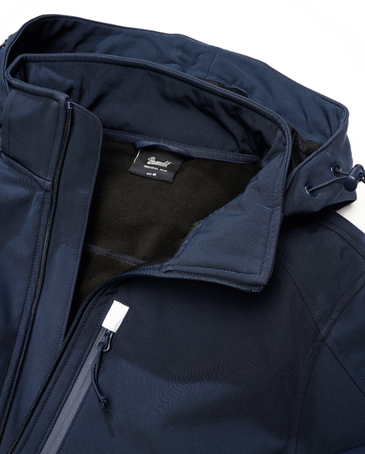 Brandit Hurricane Softshell Jacket, Navy Blue