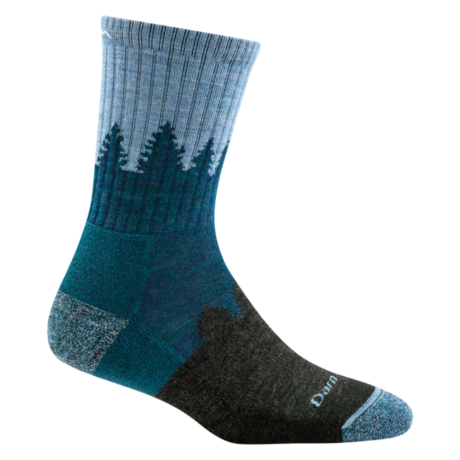 Darn Tough Treeline Micro Crew Midweight Cushioned Socks, Blue
