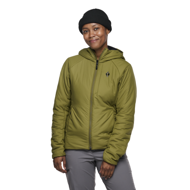 Black Diamond Women's First Light Stretch Hoodie, Crag Green