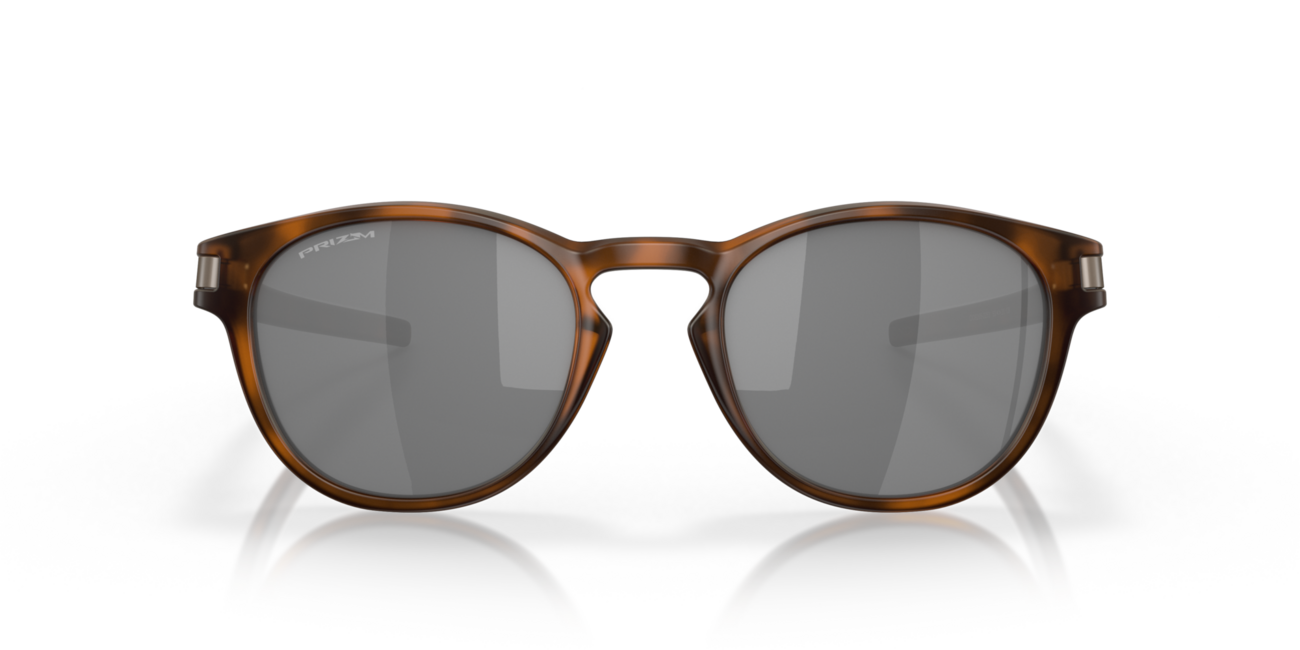 Oakley LATCH Sunglasses, Matte Brown Tortoise Frame, Prizm Black Lenses, 53