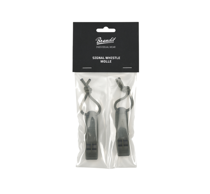 Brandit MOLLE Signal Whistle 2 pack, Olive