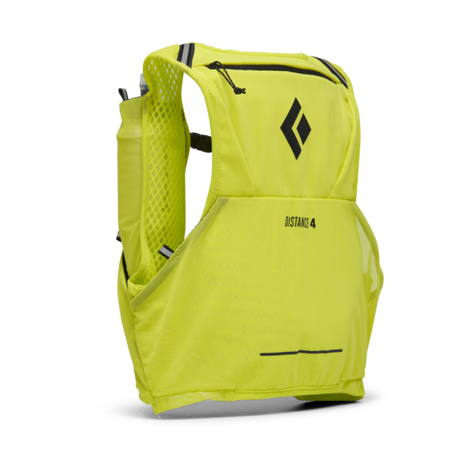 Black Diamond Women's Distance 4 Running Hydration Vest, Optical Yellow
