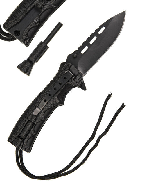 Mil-Tec Pocket Knife with Flint Starter