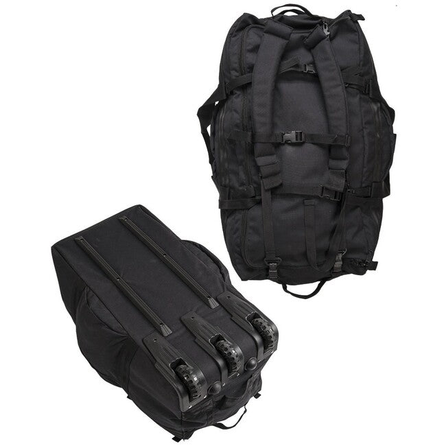 Mil-Tec Black Combat Bag with Wheels