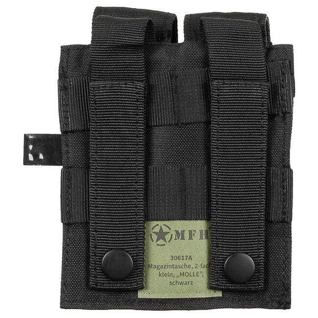 MFH Double MOLLE Pouch, Black