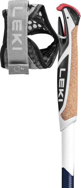 LEKI Nordic Walking Poles Smart Supreme, Midnight Blue Dark Metallic-Navy Blue-White, 100-130 cm