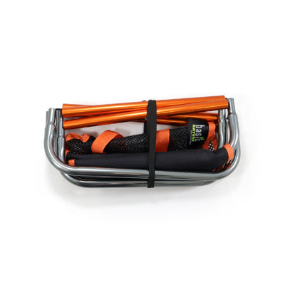 BasicNature Compact 2.0 Folding Chair, Black/Orange