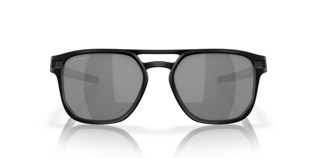 Oakley LATCH BETA Sunglasses, Matte Black Frame, Prizm Black Polarized Lenses, 54