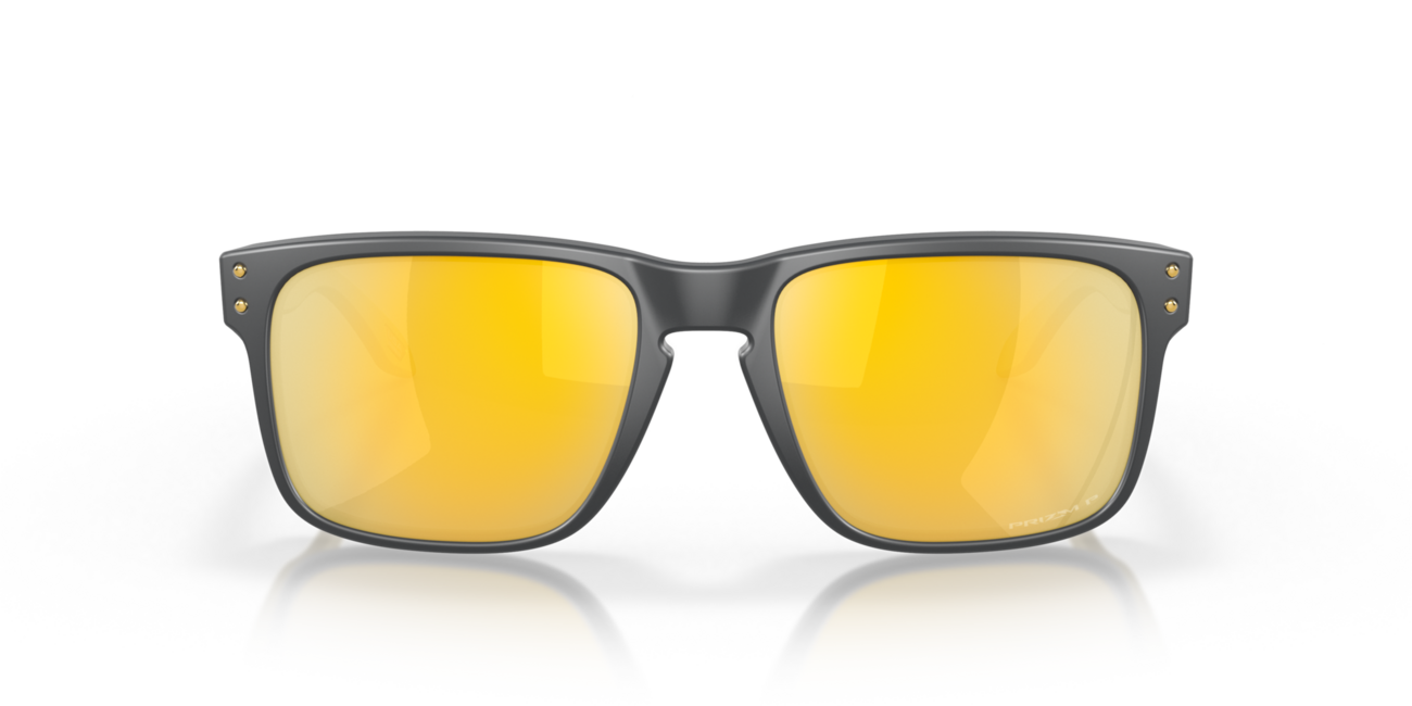 Oakley Holbrook Sunglasses, Matte Carbon Frame, Prizm 24K Polarized, 57