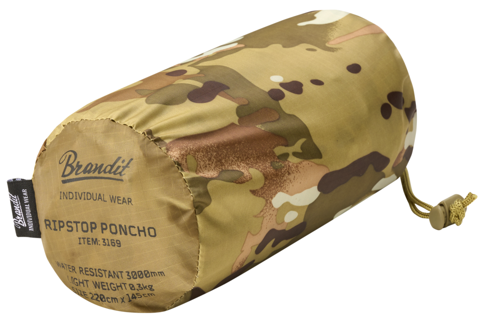 Brandit Ripstop Poncho, Tactical Camo