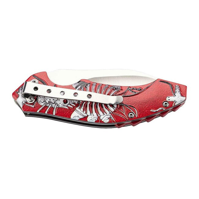 Herbertz Folding Knife 8.5cm, Aluminum, Red