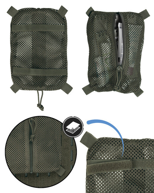 Mil-Tec Small Green Mesh Organizer Pouch