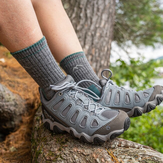 Darn Tough Hiker Micro Crew Midweight Cushion Hiking Socks, Slate